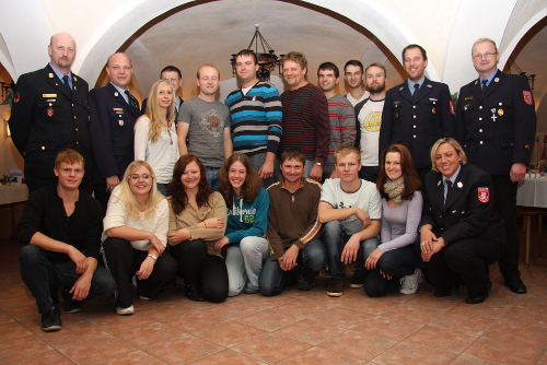 Gruppenbild Teilnehmer Leistungsabzeichen Herbst 2013